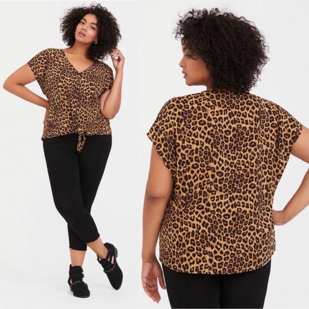 Torrid Challis Tie-Front Dolman‎ Midi Top